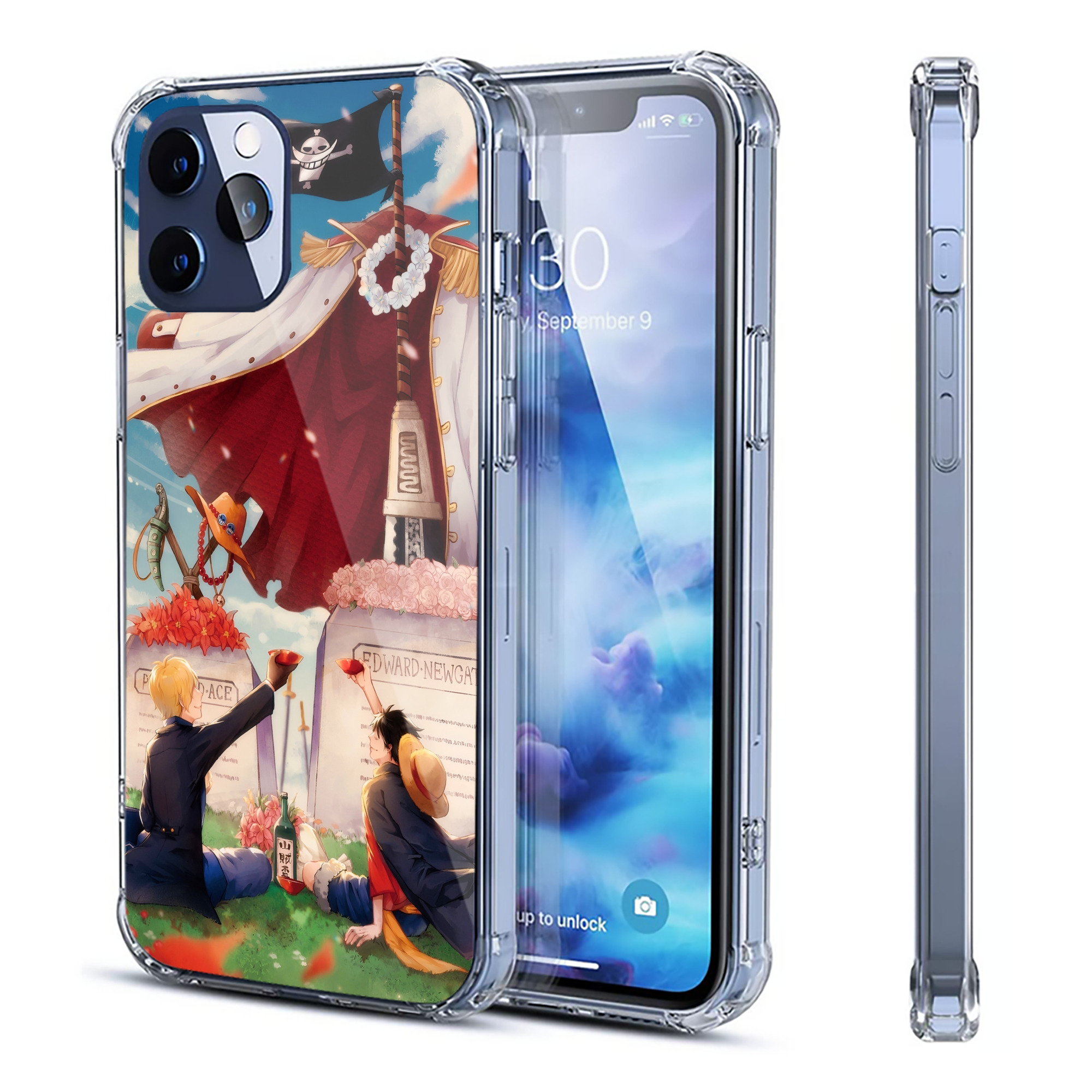 （画像用） ワンピース ONE PIECE 【iPhone 12シリーズ対応】透明スマホケース（クリアソフトケース）